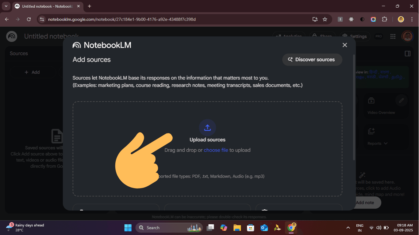 Upload PDF